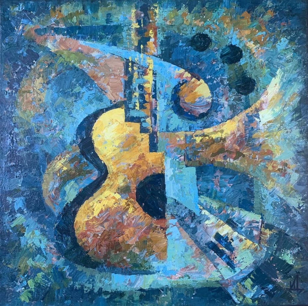 Improvisation Malerei auf Leinwand, Acryl